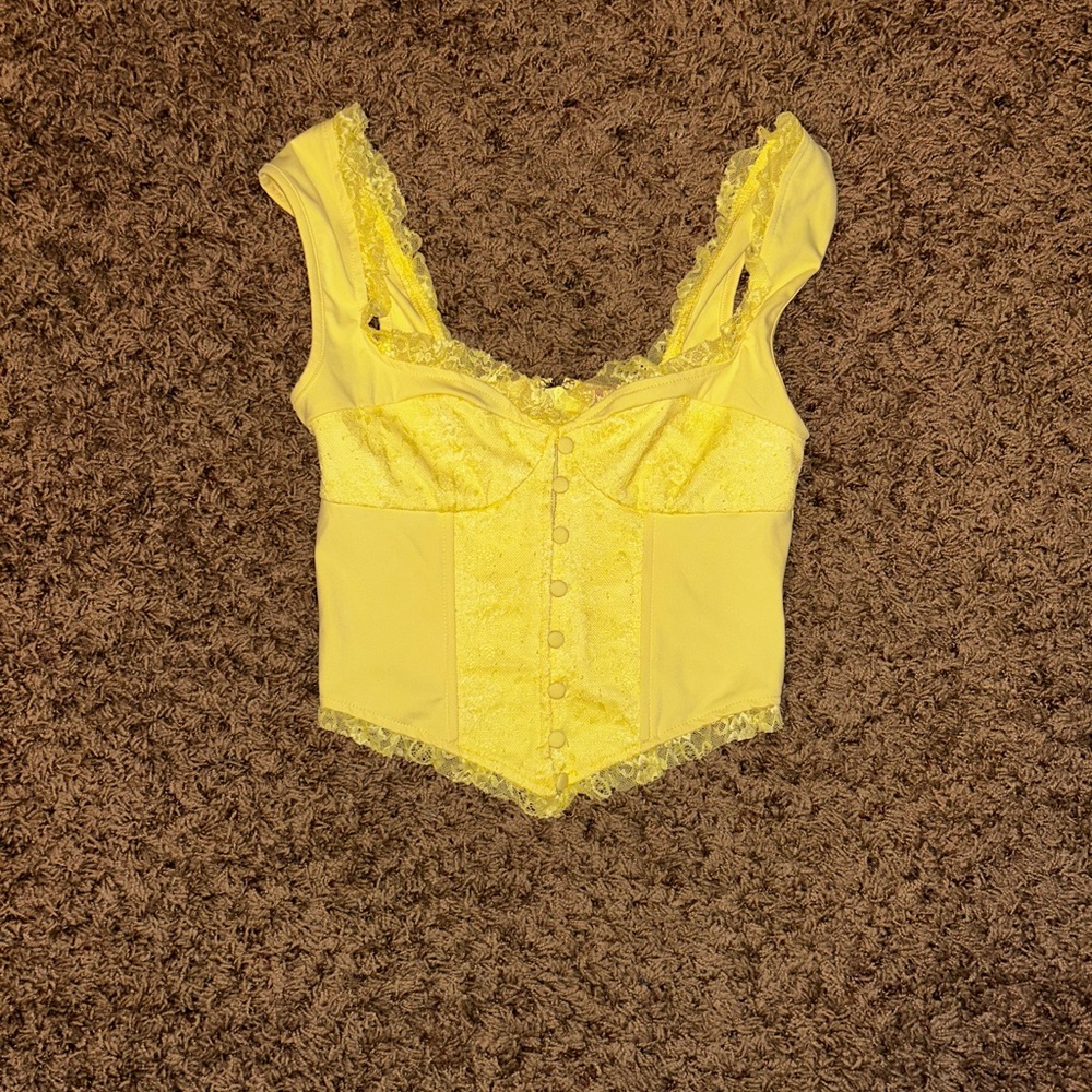 Edikted Lace Corset Top XS